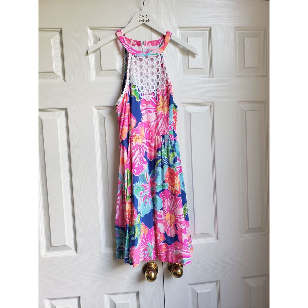 Lilly Pulitzer Halter Lace Mini Dress